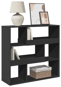 fekete szerelt fa térelválasztó 100 x 33 x 94,5 cm