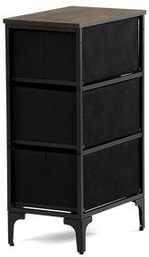 Többszínű MDF Komód 45×30×77 cm. AUK-W2001 BK