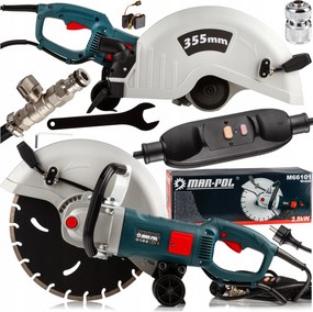 Elektromos fűrész 2800W beton fém kő gumiszalag Erős