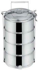 Orion élelmiszer-hordozó 4 x 1,3 l, rozsdamentes acél, 4 emelet