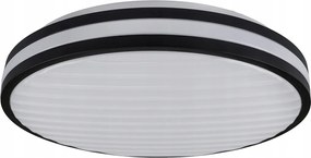 Plafon kerek fekete falra szerelhető Led matt 30W 2900lm 4000K IP20 Grill VS-8003