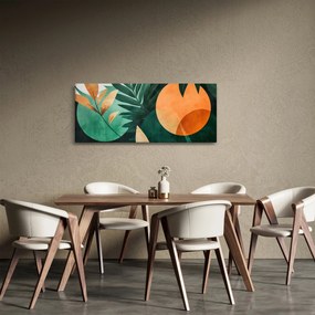 Kép - Geometrikus természeti minták (120x50 cm)