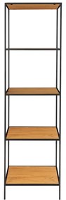 Natúr színű könyvespolc tölgyfa dekorral 51x170 cm Vita – House Nordic