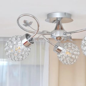 Felületre szerelhető csillár SOPHIA 3xE27/15W/230V fényezett króm/átlátszó