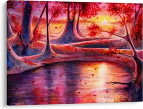 Egy varázslatos erdő képe (70x50 cm)