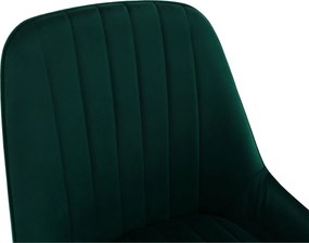 Étkezőszék, smaragd/gold króm-arany, PERLIA