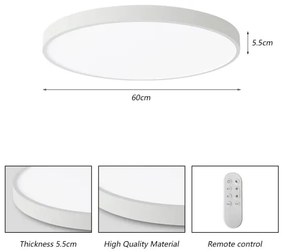 Immax NEO 07253L -LED Dimmelhető lámpa SEMPLICI 60W/230V Wi-Fi Tuya fehér + távirányító