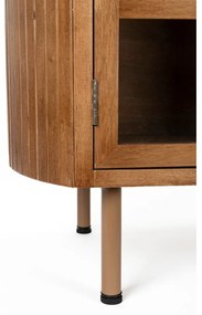 Natúr színű kaucsukfa TV-állvány 150x55x38 cm Yaz – White Label