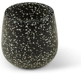 Terrazzo sötétszürke virágcserép, ø 15 cm - Bonami Selection
