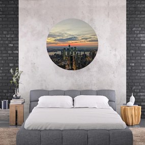 PIPPER. Textil kör alakú falmatrica "New York" Méret: 120cm