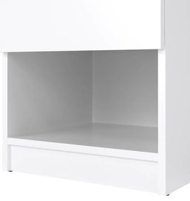 Simplicity éjjeliszekrény, fehér fényes