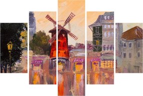Kép - Moulin rouge, Párizs, Franciaország (150x105 cm)
