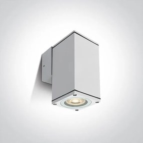 ONE LIGHT 67426B-W OUTDOOR CUBES Modern Kültéri Fali Lámpa Fehér GU10 IP44