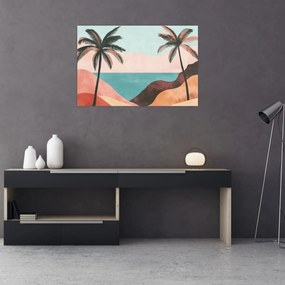 Kép - Pálmafák a tengernél (90x60 cm)