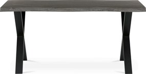 Étkezőasztal 160x90 cm MDF szürke tölgy