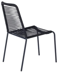 4 db fekete étkezőszék Kai és természetes asztal Thor - Bonami Essentials