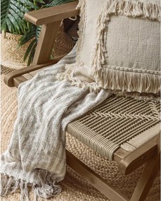 Natúr színű tömörfa kerti fotel Geralda – Kave Home