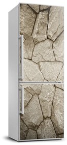 Hűtőre ragasztható matrica Kő fal FridgeStick-70x190-f-68371040