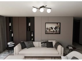 Mennyezeti lámpa SMART 3xE14/10W/230V fekete/fehér