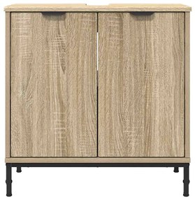Fürdőszobai mosdószekrény sonoma tölgy 60.5 x 33.5 x 61 cm