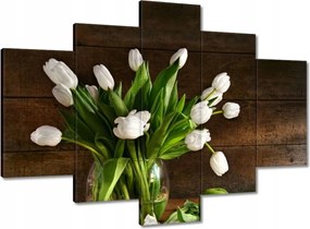 Vászonkép 150x105 Fehér tulipánok
