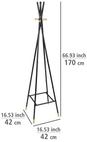 Fekete fém fogas Loft – Wenko