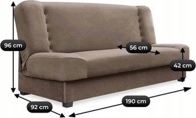 Zestaw 2x Wersalka Rozkładana PIANO Beżowa