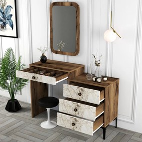 Lizbon 545 - Walnut, White