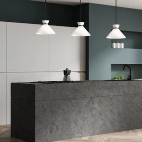 Alora Mood ALM-HALSTON-P-M-BK - Rúdon függő csillár HALSTON 1xE27/60W/230V fekete