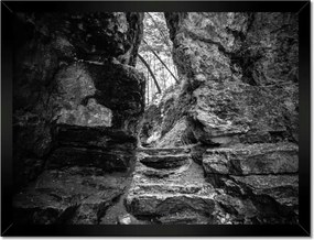 Poszterek keretben 40x30 Lépcsők Hegyek Sziklák