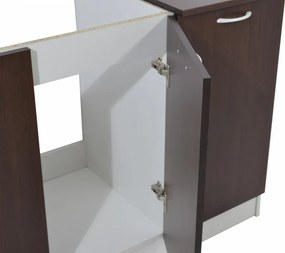 Pd L120 Alapkonyha Wenge/Fehér 3 cs.