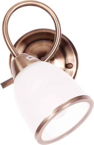 KAJA K-JSL-8090/1W AB SAMIRA Bronz Színű Fali Lámpa 1xE14 10W IP20