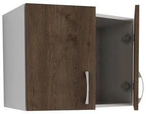 Benita 2 ajtós Felső konyhaszekrény Bronz Tölgy-Fehér 60x30x45 cm