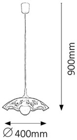 Rabalux 4795 - Csillár VINO E27/60W/230V
