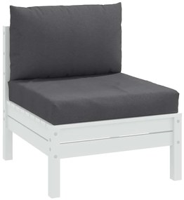 2 db melange antracitszürke szövet raklappárna