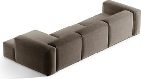 Barna sarokkanapé (jobb oldali-heverő résszel) Bergamo – Cosmopolitan Design