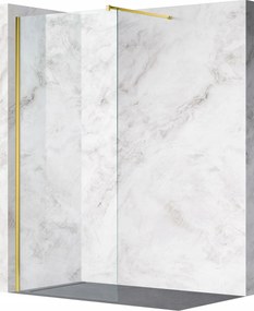 Balneo Beira Zuhanyfal 90x200 cm Walk In Átlátszó 8mm Arany