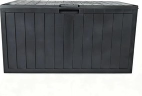 Kerti tároló box 112x49x54 cm, műanyag, szürke, AZB-G2075 GREY