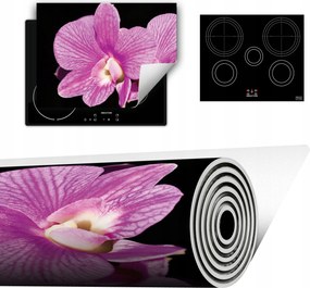 Vinyl Szőnyeg A Konyhába Több Hely 70x52 fekete virág