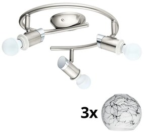 Eglo - LED spotlámpa MY CHOICE 3xE14/4W/230V króm/fehér/fekete