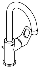 GROHE 23763000 - BAULOOP mosdócsaptelep, L méret, fényes króm