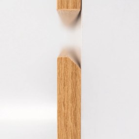 Vario Forte 80 alsó szekrény mosdóval fehér-tölgy