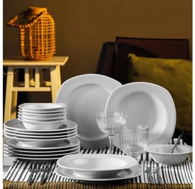 18 darabos fehér/porcelán étkészlet