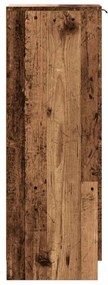 antik fa színű szerelt fa cipőszekrény 29,5 x 35 x 100,5 cm