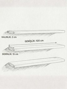 Fali polc, 100 cm – Shelf100