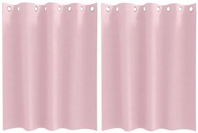 Függönyök függönyökkel 2 pcs Baba rózsaszín Poliészter
