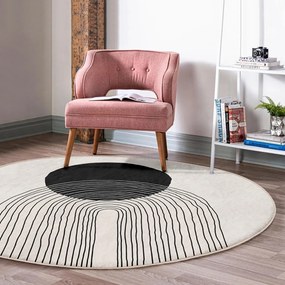 Krémszínű mosható kerek szőnyeg ø 80 cm Comfort – Mila Home