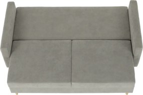 Szófa kinyitható, szürke anyag Queens, AURELIA