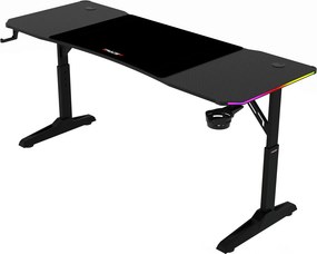 LUMEN RGB LED gamer asztal 140 × 60 cm