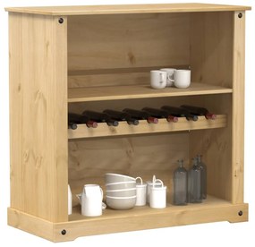 Corona tömör fenyőfa bortároló szekrény 107,5x51x105,5 cm